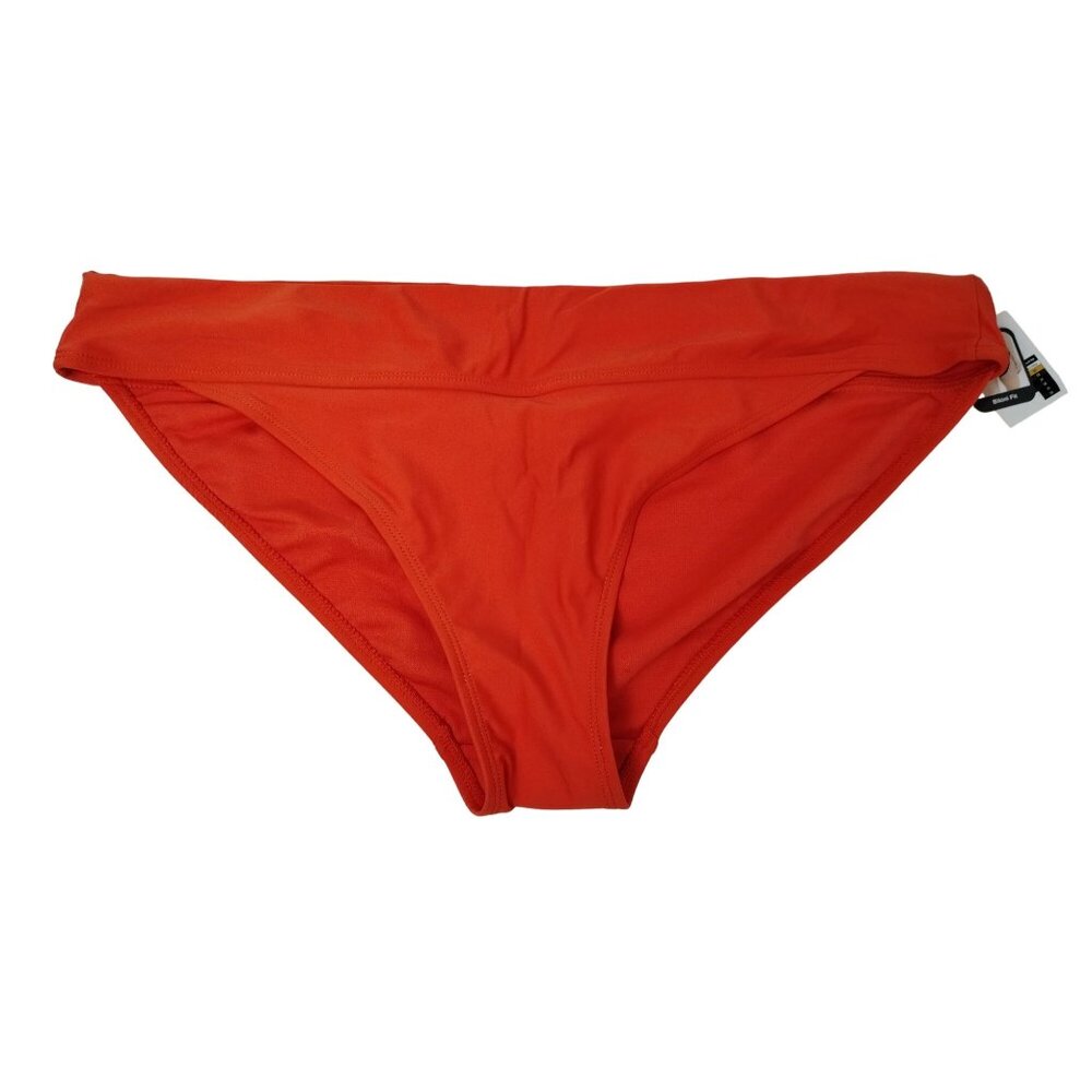 Time and Tru Womens XL Tomato Sauce Orange Bikini Fit Swim Suit Bottoms 1X